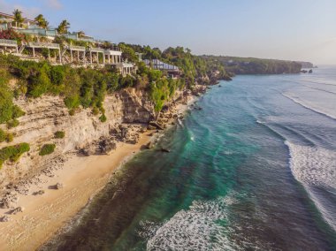 Hava atış. Uçak fotoğrafları. Beach Dreamland Bali Endonezya
