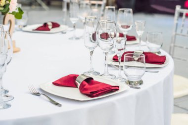 Masa dekorasyon düğün, et lokantası bir olay parti ya da düğün için masayı