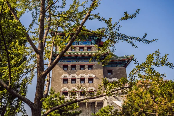 China Beijing Qianmen oude winkelstraat. Oude straten van Beijing — Stockfoto