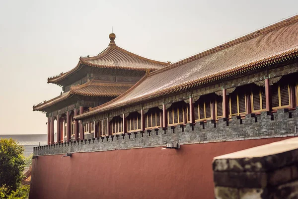 Antigos palácios reais da Cidade Proibida em Pequim, China — Fotografia de Stock