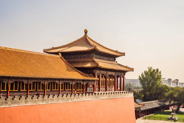 Ősi királyi paloták a Tiltott Város Peking, Kína — Stock Fotó