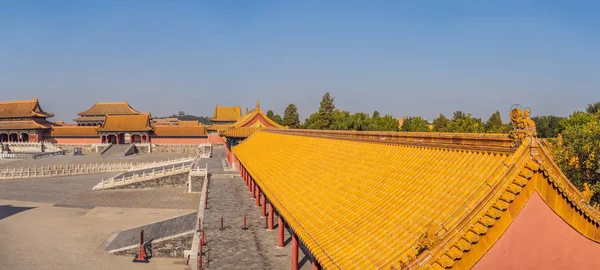 中国北京市紫禁城的古代王宫 — 图库照片