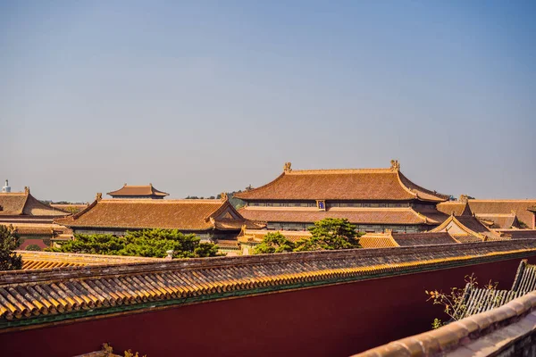 Antiguos palacios reales de la Ciudad Prohibida en Beijing, China — Foto de Stock