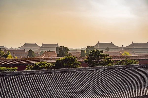 中国北京市紫禁城的古代王宫 — 图库照片