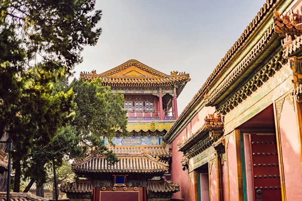 Oude koninklijke paleizen van de Verboden Stad in Beijing, China — Stockfoto