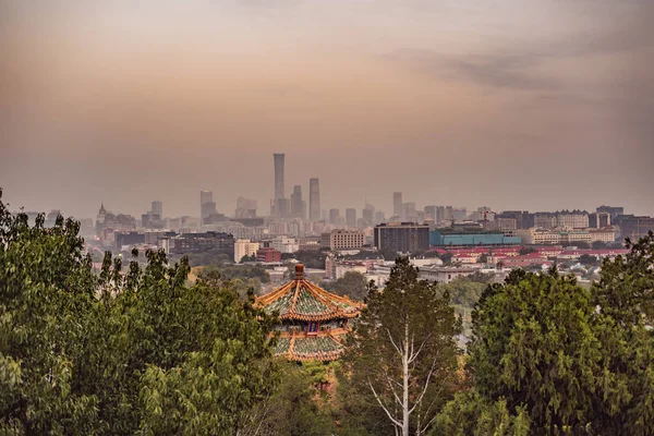 Vue de la ville de Pékin d'une hauteur. Chine — Photo