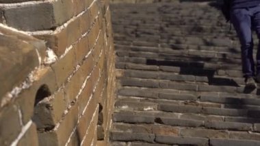 Stadicam atış Çin Seddi tuğla