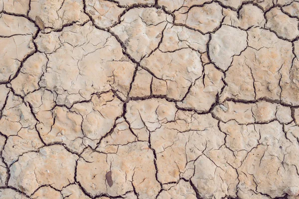 Detail dari bumi retak, tanah retak, tanah retak, pemanasan global — Stok Foto