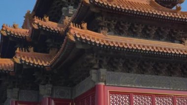 Yasak Şehir - Chinas antik palace İmparator iç kısmı Steadicam atış
