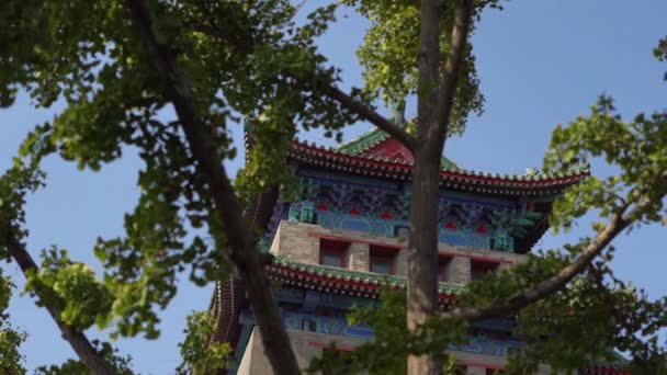Південних воріт Qianmen Zhengyangmen. Заборонене місто в центрі Beijing — стокове відео