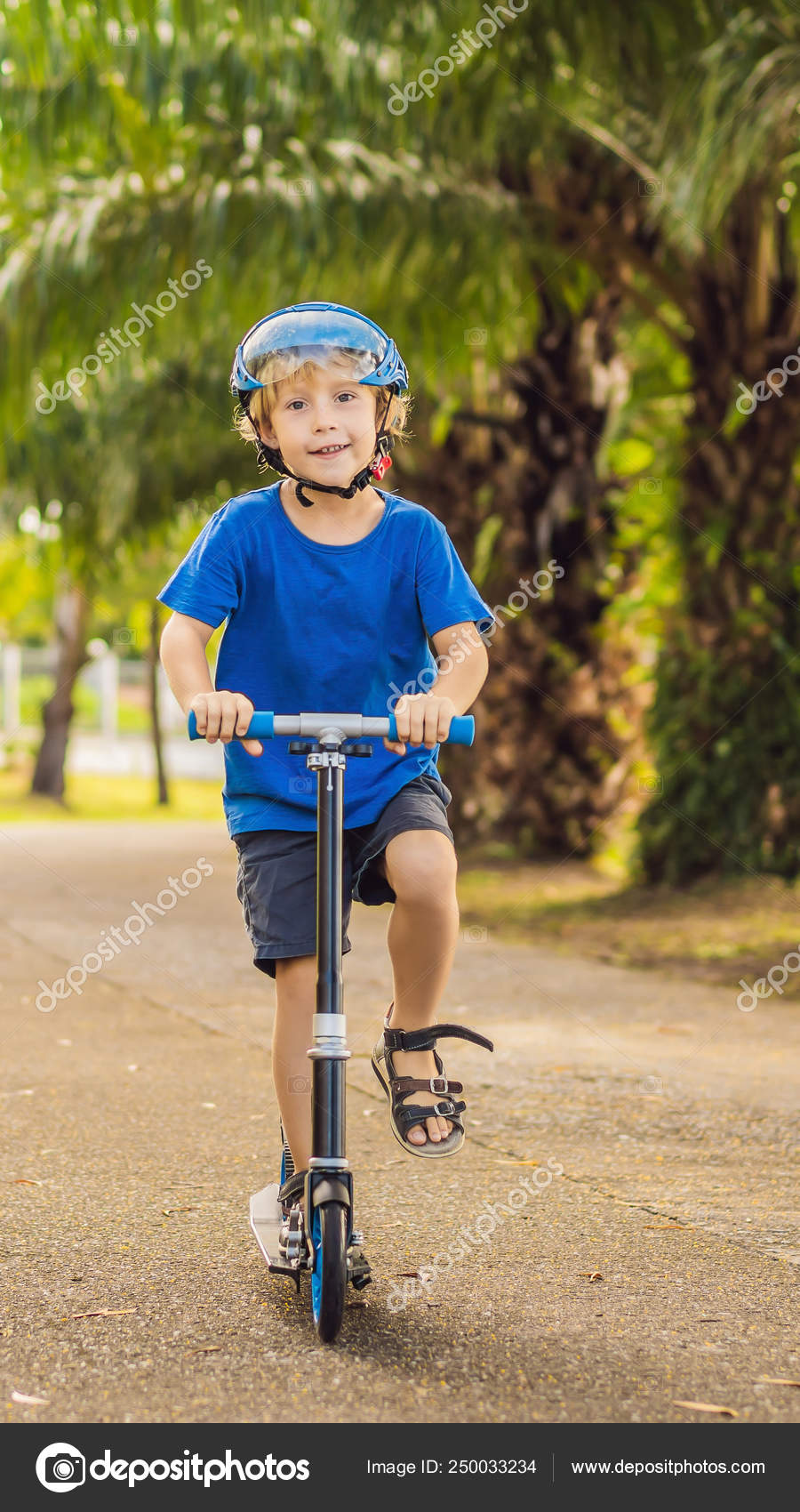 kids playing scooter