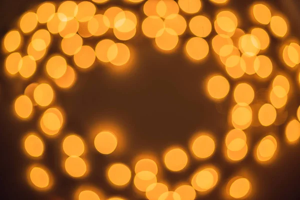 Oro sfocato luce e bokeh astratto sfondo di Natale — Foto Stock