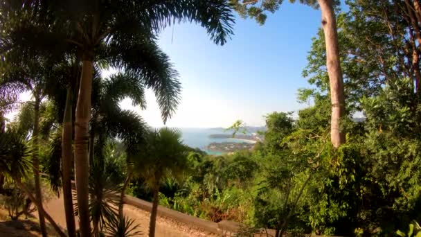 View from the Karon Viewpoint in Phuket island — Stock Video