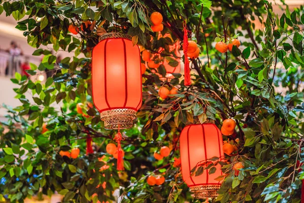Chinese red lanterns for the Chinese New Year