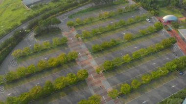 Boş bir ekolojik park havadan çekim