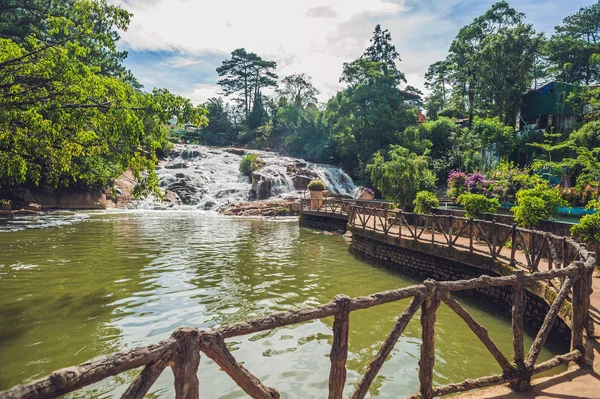 Beautiful Camly waterfall In Da Lat city — Stock Photo, Image