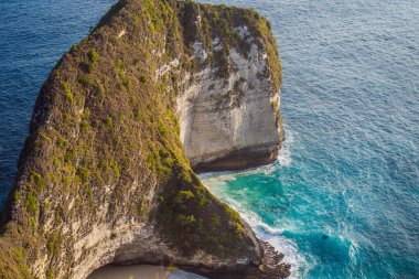 Manta Körfezi veya Kelingking Sahili Nusa Penida Adası, Bali, Endonezya