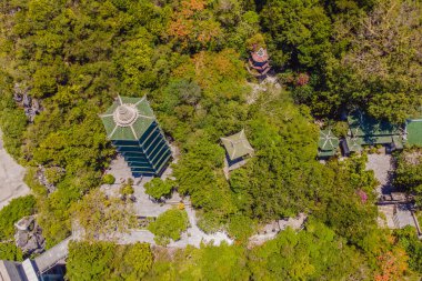 Güzel mermer dağlar ve Da Nang, Vietnam