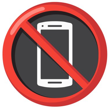 sessiz telefon sesi emoji resim tasarımı beyaz arkaplan