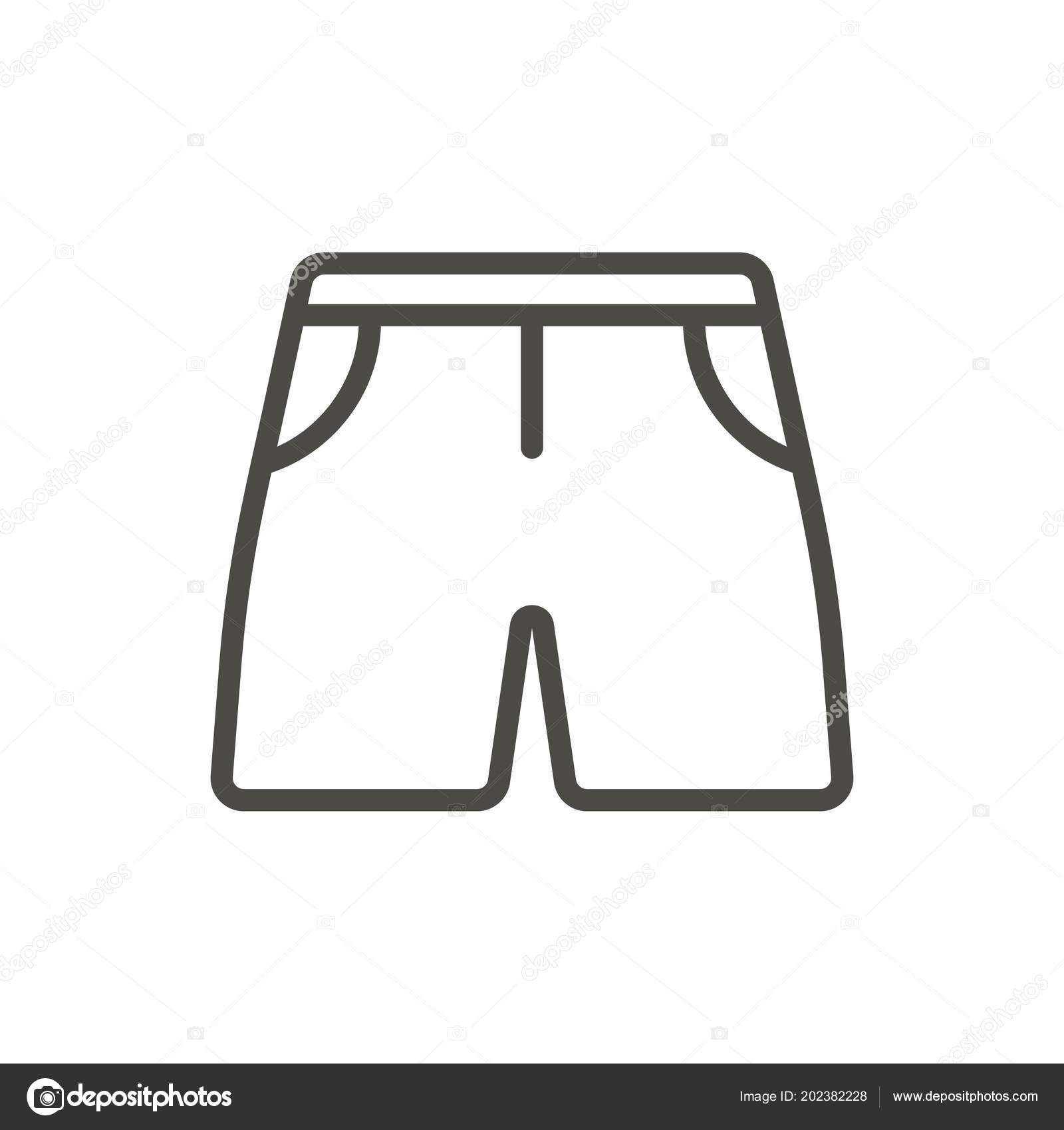 shorts outline