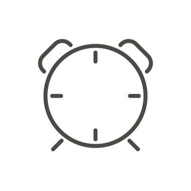 Saat alarm simge vektör. Sembol uyan satır.