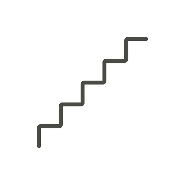 Wektor schody. Linii na górze symbol. — Wektor stockowy
