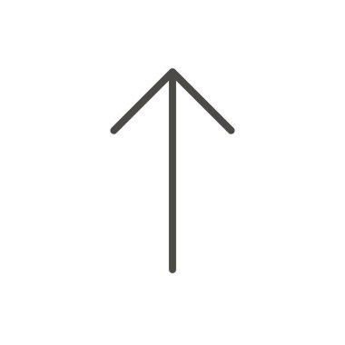 Simge vektör yukarı ok. Satır upload sembolü.