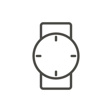 Watch simge vektör. Satır el Saat simgesi.