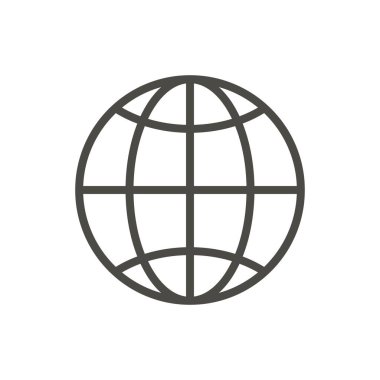 Web simgesi. Satır Internet vektör.