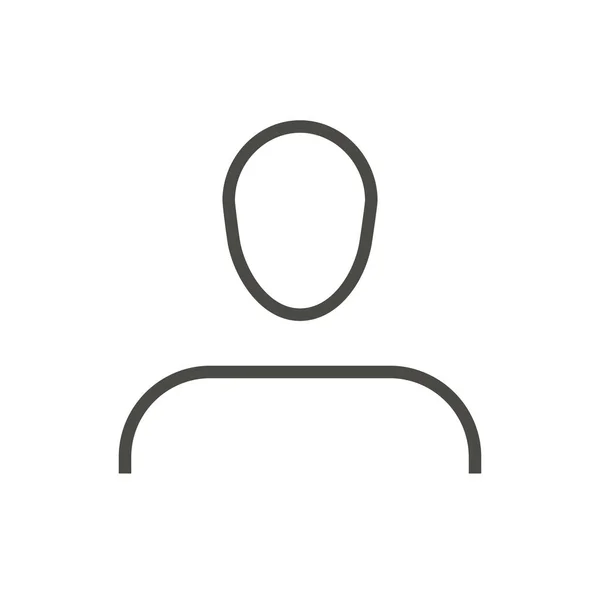 Vetor ícone do usuário. Linha símbolo avatar social . —  Vetores de Stock