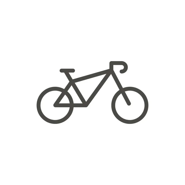 Icono de bicicleta vector. Línea de bicicleta símbolo . — Vector de stock
