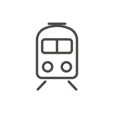 Tren simge vektör. Hat metro sembolü.