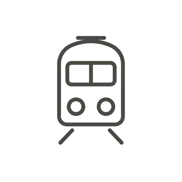 鉄道アイコン ベクトル。地下鉄のライン シンボル. — ストックベクタ