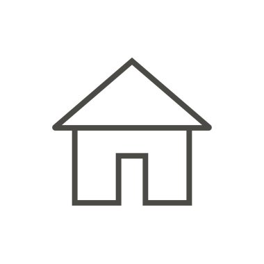 Ev simgesini vektör. Satır ana sayfa sembol.