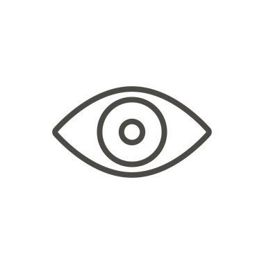 Göz simge vektör. Satır vizyon sembolü.