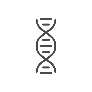 DNA simge vektör. Satır genetik sembolü.