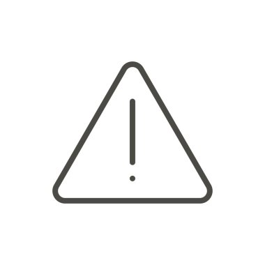 Tehlike simge vektör. Satır uyarı simgesi.