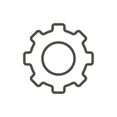 Dişli simge vektör. Satırı simgesi.