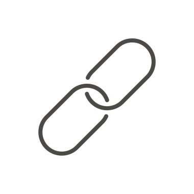 Bağlantı simge vektör. Satır Zinciri sembolü.