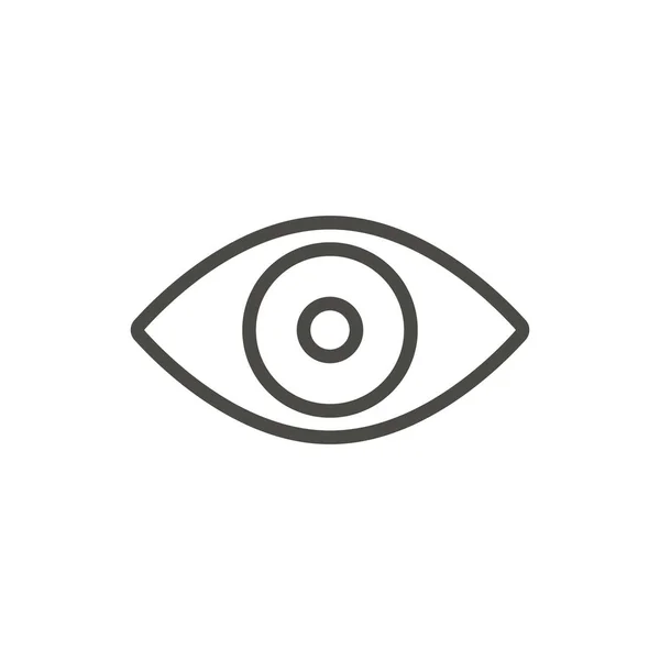 Eye icon vector. Line vision symbol. — Stock Vector
