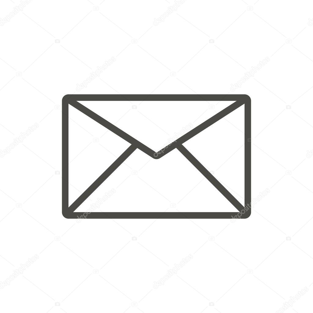 Mail icon vector. Line email symbol Abstract illustration Eps10. Graphic background