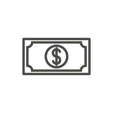 Nakit simge vektör. Satır para sembol.