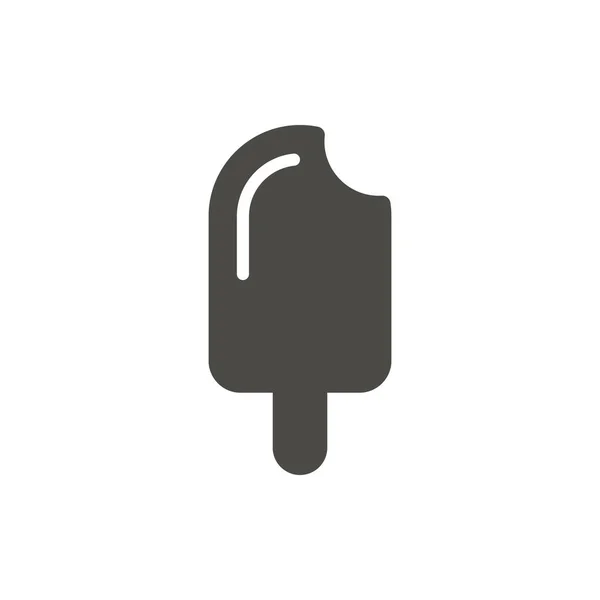 アイスクリーム アイコン ベクトル。甘い食べ物のシンボルが分離します。トレンディなフラット ui 記号デザイン。アイスクリーム グラフィック pict — ストックベクタ