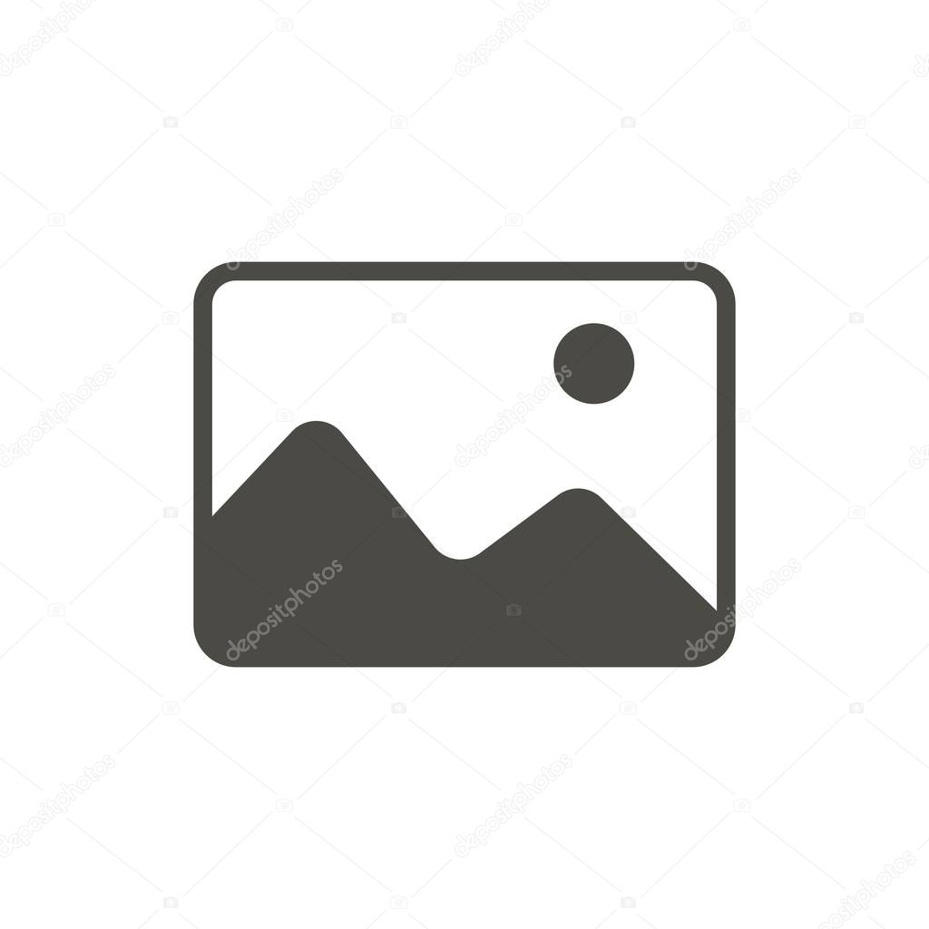 Add photo icon vector. Image symbol. Trendy flat picture, ui sign design. Upload image graphic pictogram for web site, mobile application. Logo illustration. Eps10.