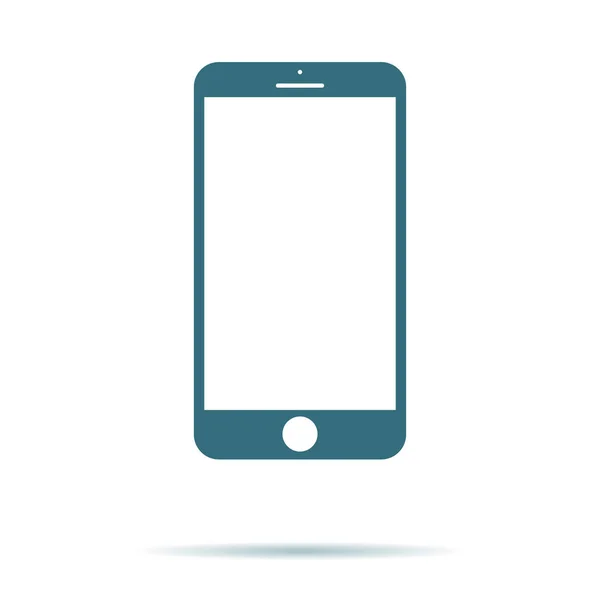 Εικονίδιο smartphone με απομονωμένες κενή οθόνη. Σύγχρονη απλή επίπεδη τηλέφωνο σημάδι. Έννοια του Internet. Tre — Διανυσματικό Αρχείο