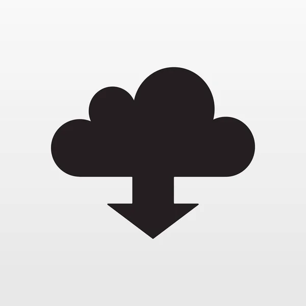 Atualizar vetor ícone Nuvem. Seta de download plana símbolo isolado no fundo branco. Internet da moda c — Vetor de Stock