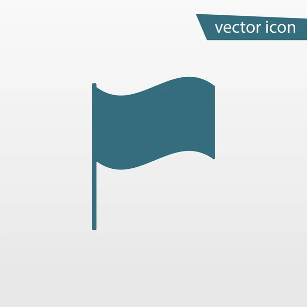 Icono Bandera Azul aislado en el fondo. Signo plano simple moderno. Negocios, concepto de internet. De moda v — Vector de stock