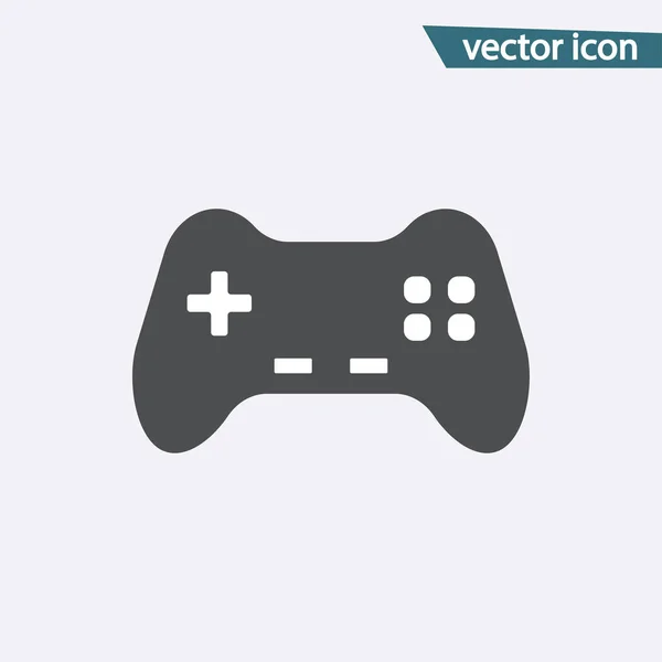 Graues Spielcontroller-Symbol isoliert auf dem Hintergrund. modernes flaches Joystick-Piktogramm, Internetkonzept. — Stockvektor