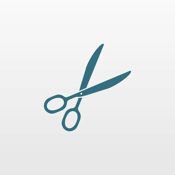 Blue Scissors icon vector isolated. Logo illustration — Stock Vector