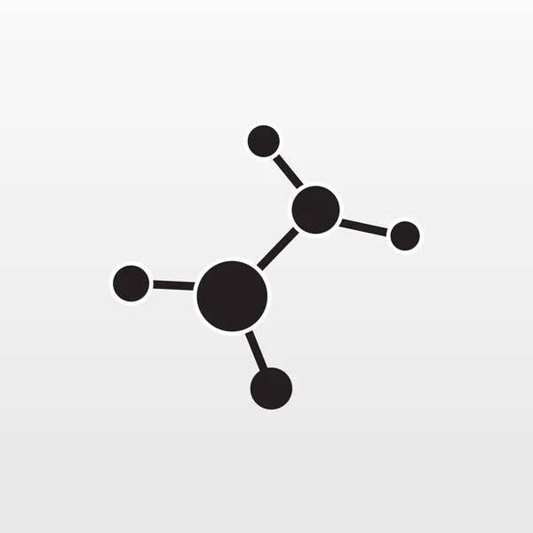 Molekyl ikonen isolerad på bakgrunden. Moderna platt piktogram, business, marketing, internet-konceptet. — Stock vektor